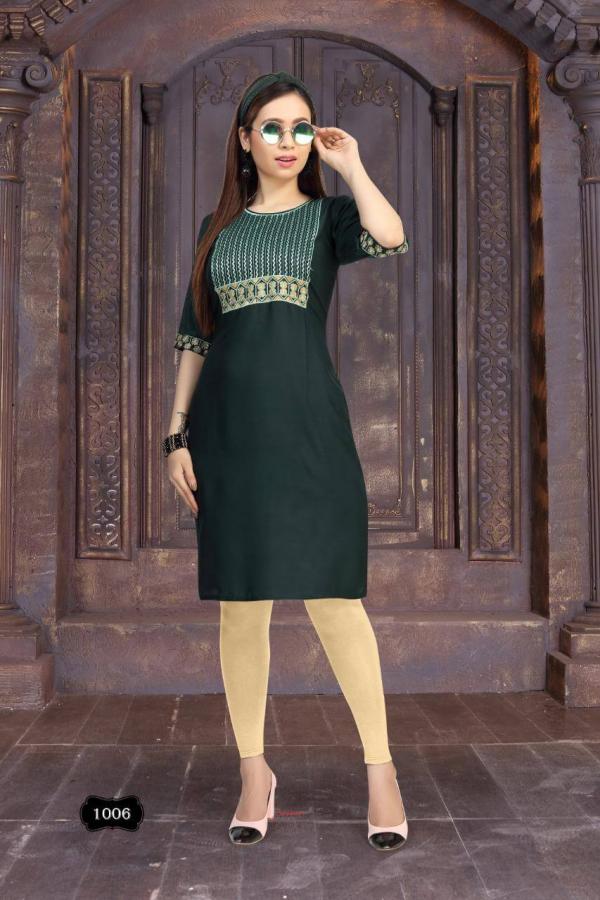 FT Ice Cream Rayon Embroidery Kurti Collection 